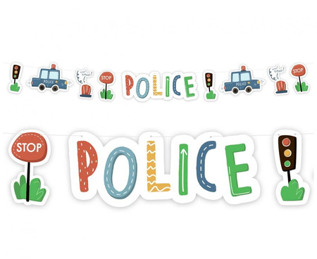 Girlanda papierowa Police, 300 cm