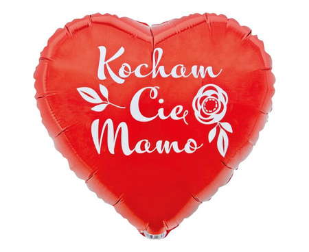 Balon foliowy Kocham Cię Mamo, 18